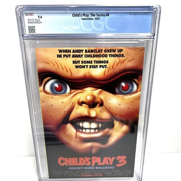Child’s Play 4 #1 CGC 9.6 White Pages Innovation Comics 1991 Horror Chucky - Picture 4 of 4